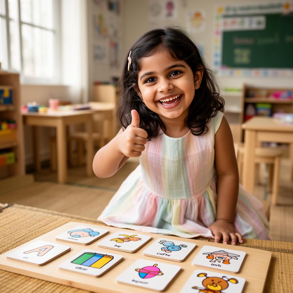 Two children laughing together while painting